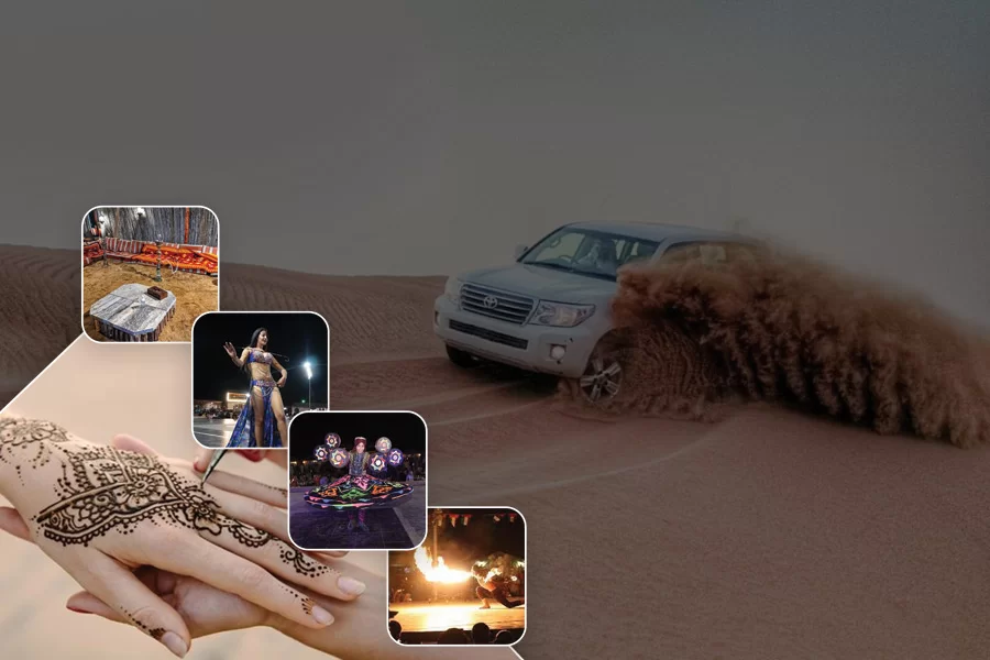Private Evening Desert Safari With BBQ Dinner Land Cruiser 4×4